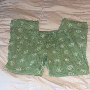 Life Is Good Green shamrock Lounge Pants size medium